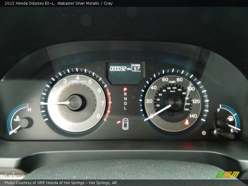 Alabaster Silver Metallic / Gray 2013 Honda Odyssey EX-L