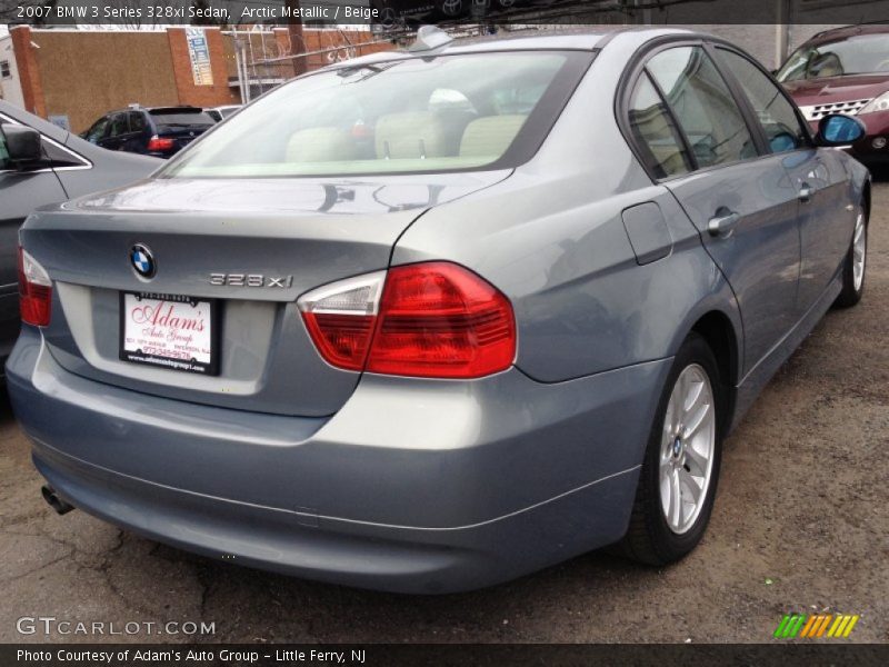 Arctic Metallic / Beige 2007 BMW 3 Series 328xi Sedan