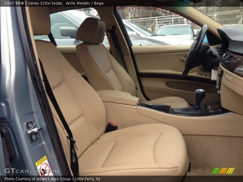 Arctic Metallic / Beige 2007 BMW 3 Series 328xi Sedan