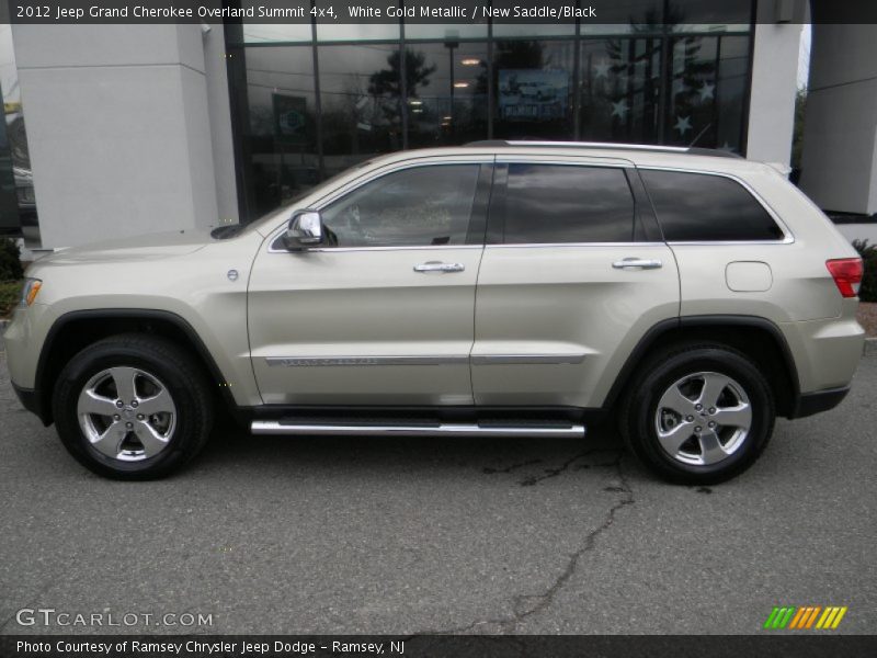 White Gold Metallic / New Saddle/Black 2012 Jeep Grand Cherokee Overland Summit 4x4