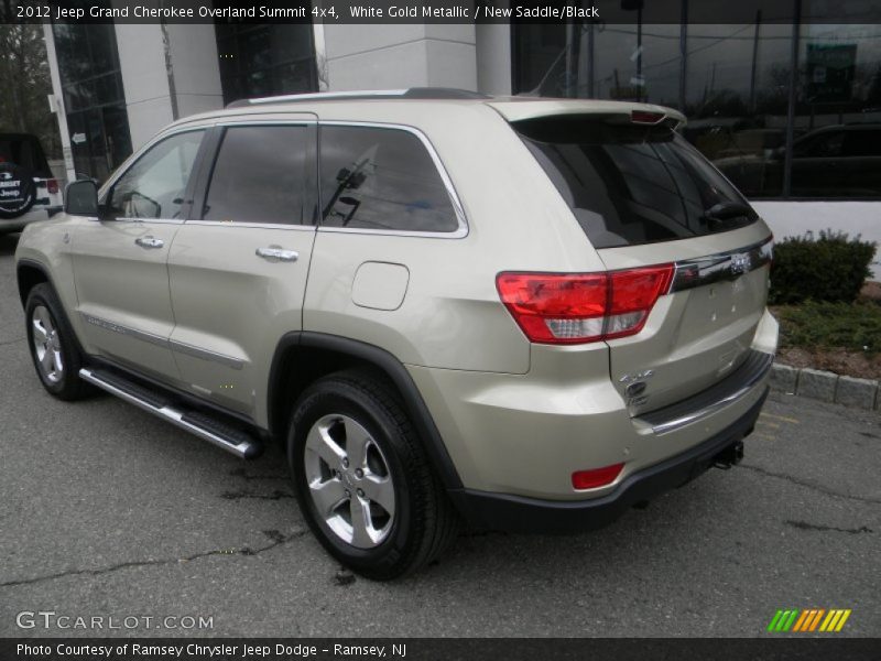 White Gold Metallic / New Saddle/Black 2012 Jeep Grand Cherokee Overland Summit 4x4