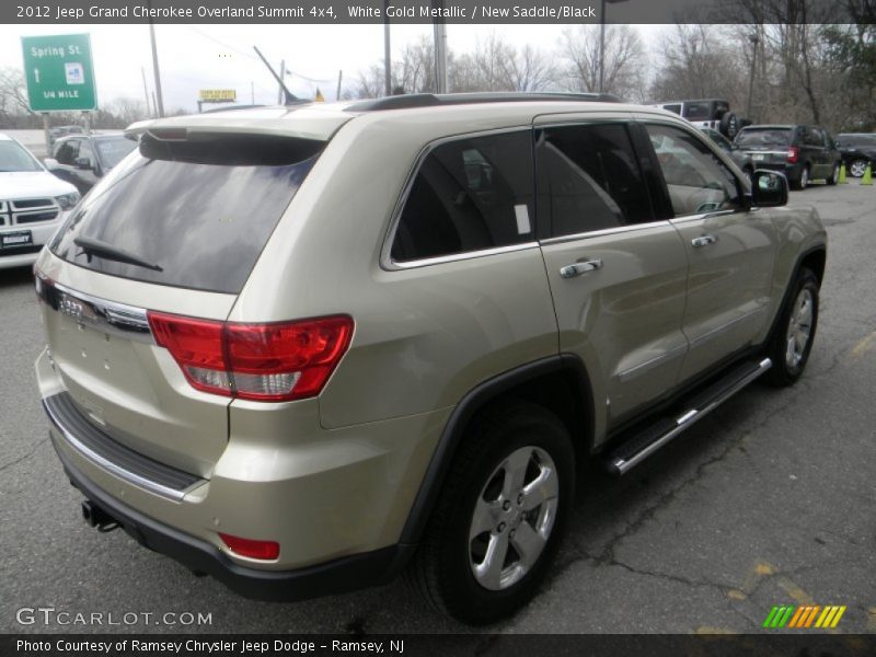 White Gold Metallic / New Saddle/Black 2012 Jeep Grand Cherokee Overland Summit 4x4