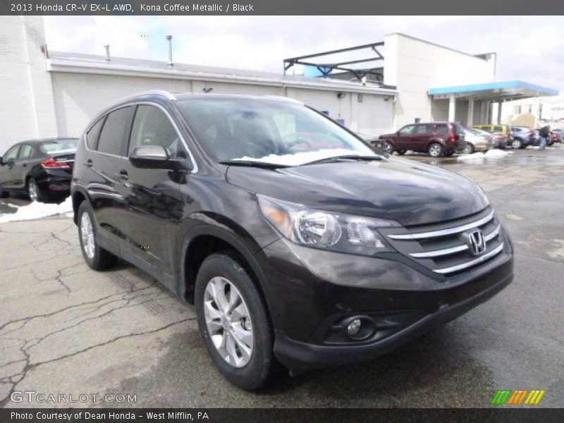 Kona Coffee Metallic / Black 2013 Honda CR-V EX-L AWD