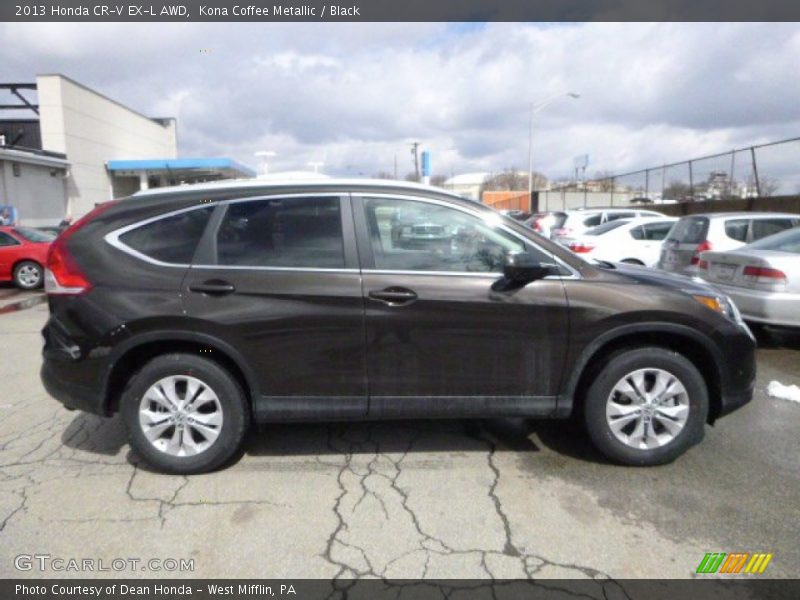 Kona Coffee Metallic / Black 2013 Honda CR-V EX-L AWD