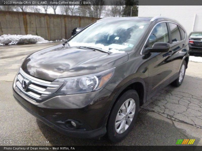 Kona Coffee Metallic / Black 2013 Honda CR-V EX-L AWD