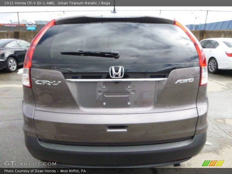 Urban Titanium Metallic / Beige 2013 Honda CR-V EX-L AWD