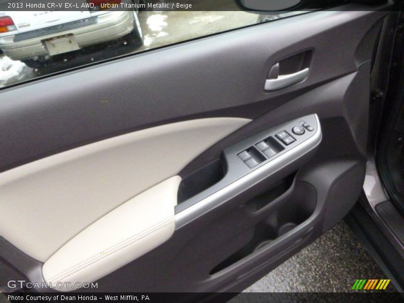 Urban Titanium Metallic / Beige 2013 Honda CR-V EX-L AWD