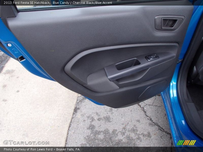 Blue Candy / Charcoal Black/Blue Accent 2013 Ford Fiesta SE Hatchback