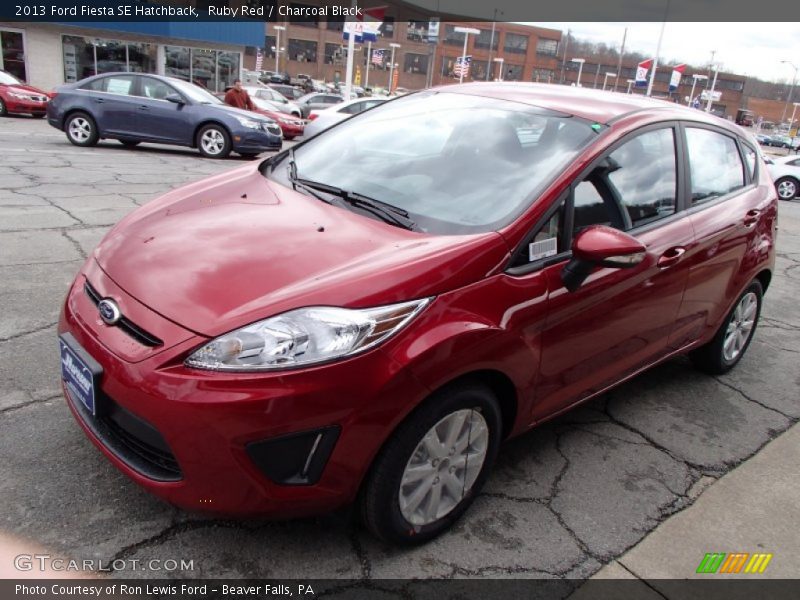 Ruby Red / Charcoal Black 2013 Ford Fiesta SE Hatchback