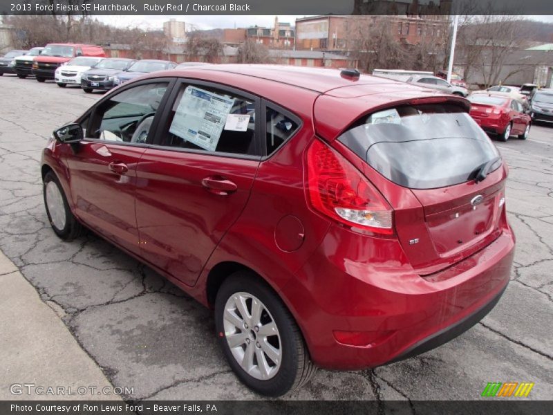 Ruby Red / Charcoal Black 2013 Ford Fiesta SE Hatchback