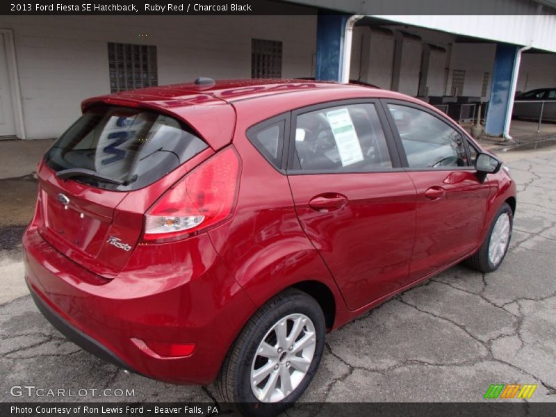 Ruby Red / Charcoal Black 2013 Ford Fiesta SE Hatchback