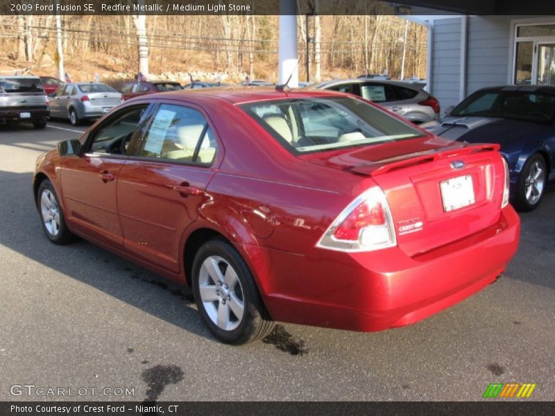 Redfire Metallic / Medium Light Stone 2009 Ford Fusion SE
