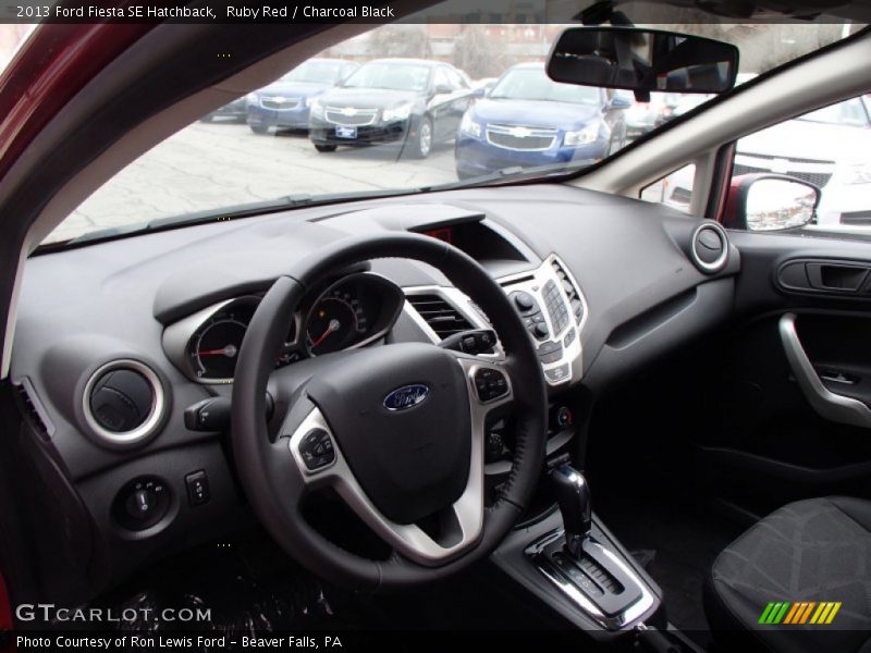 Ruby Red / Charcoal Black 2013 Ford Fiesta SE Hatchback