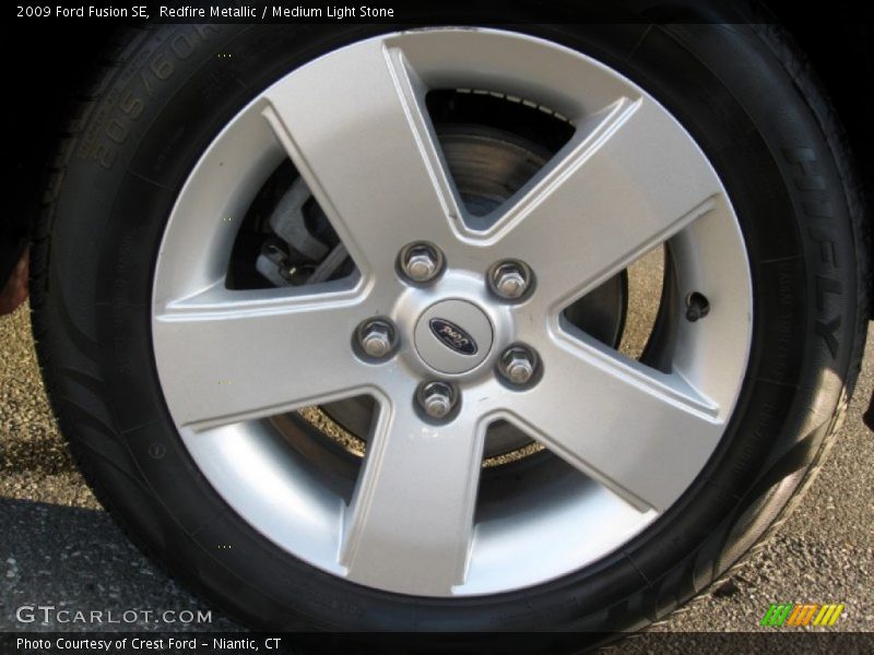 Redfire Metallic / Medium Light Stone 2009 Ford Fusion SE