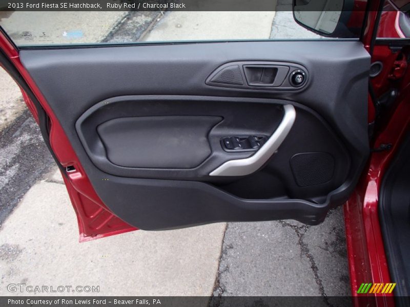 Ruby Red / Charcoal Black 2013 Ford Fiesta SE Hatchback
