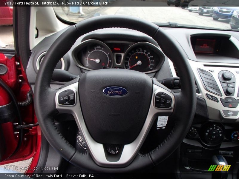 Ruby Red / Charcoal Black 2013 Ford Fiesta SE Hatchback