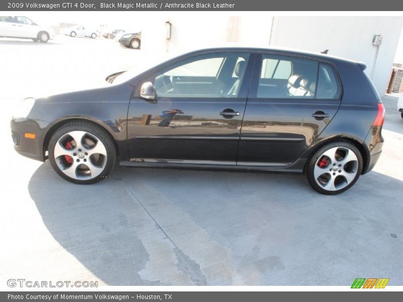 Black Magic Metallic / Anthracite Black Leather 2009 Volkswagen GTI 4 Door