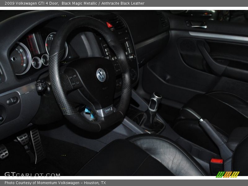 Black Magic Metallic / Anthracite Black Leather 2009 Volkswagen GTI 4 Door