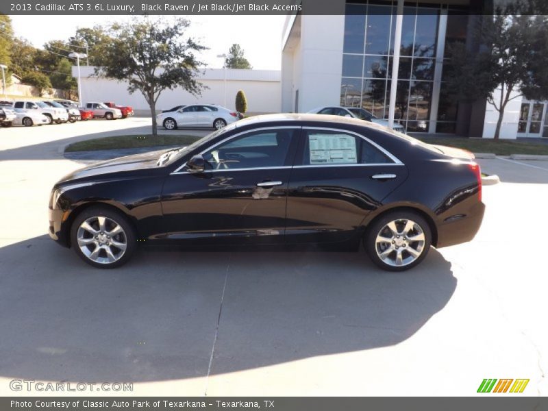 Black Raven / Jet Black/Jet Black Accents 2013 Cadillac ATS 3.6L Luxury