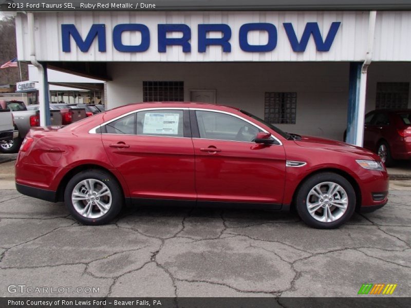 Ruby Red Metallic / Dune 2013 Ford Taurus SEL