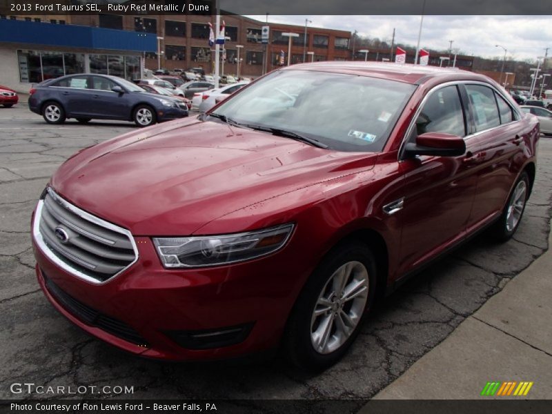 Ruby Red Metallic / Dune 2013 Ford Taurus SEL