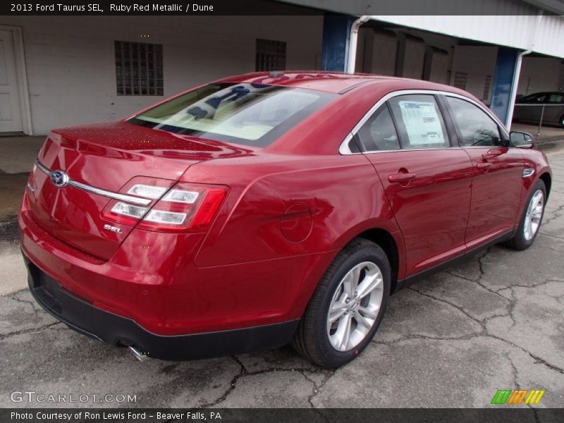 Ruby Red Metallic / Dune 2013 Ford Taurus SEL