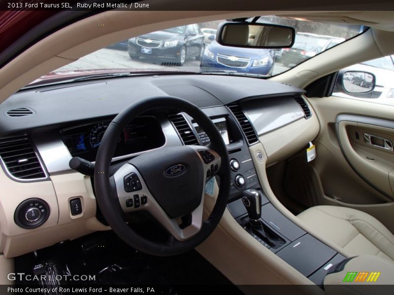 Ruby Red Metallic / Dune 2013 Ford Taurus SEL