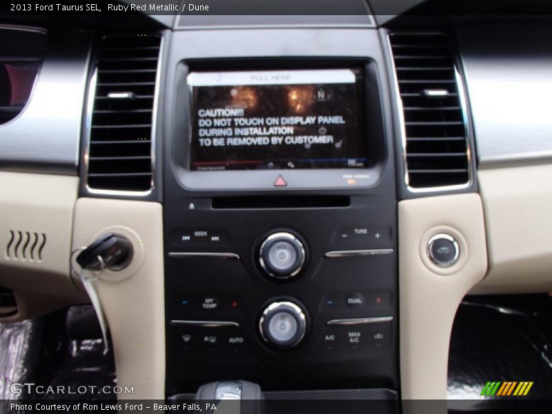 Ruby Red Metallic / Dune 2013 Ford Taurus SEL