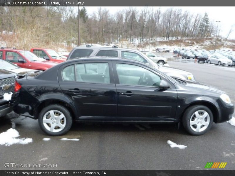 Black / Gray 2008 Chevrolet Cobalt LS Sedan