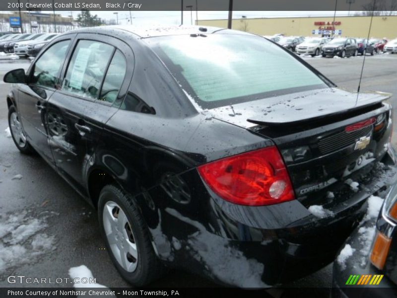 Black / Gray 2008 Chevrolet Cobalt LS Sedan