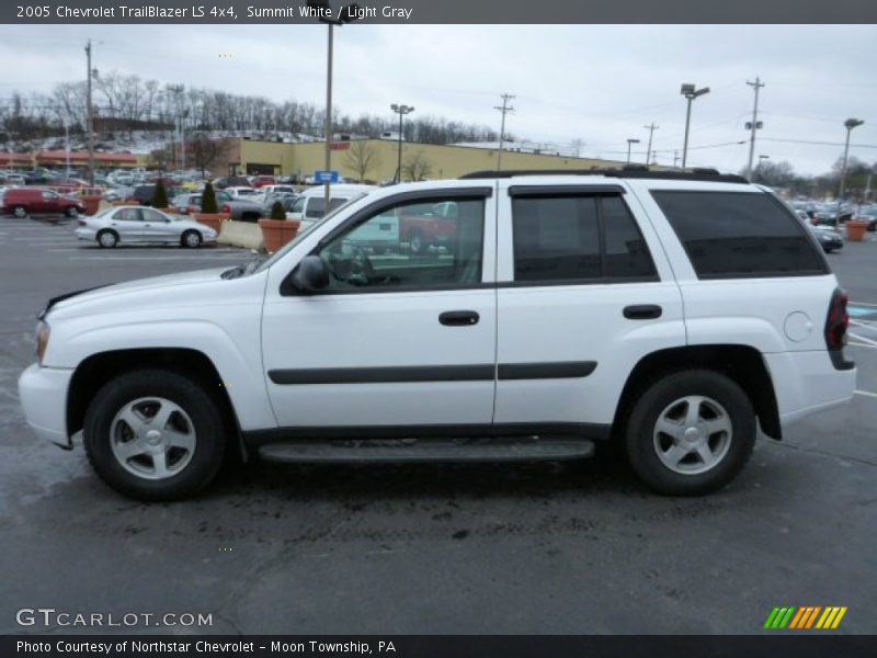 Summit White / Light Gray 2005 Chevrolet TrailBlazer LS 4x4
