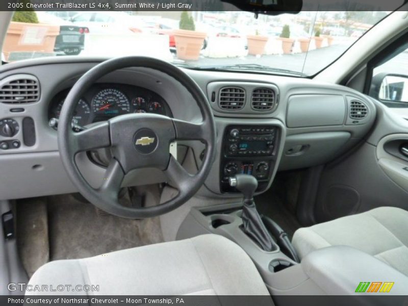 Summit White / Light Gray 2005 Chevrolet TrailBlazer LS 4x4