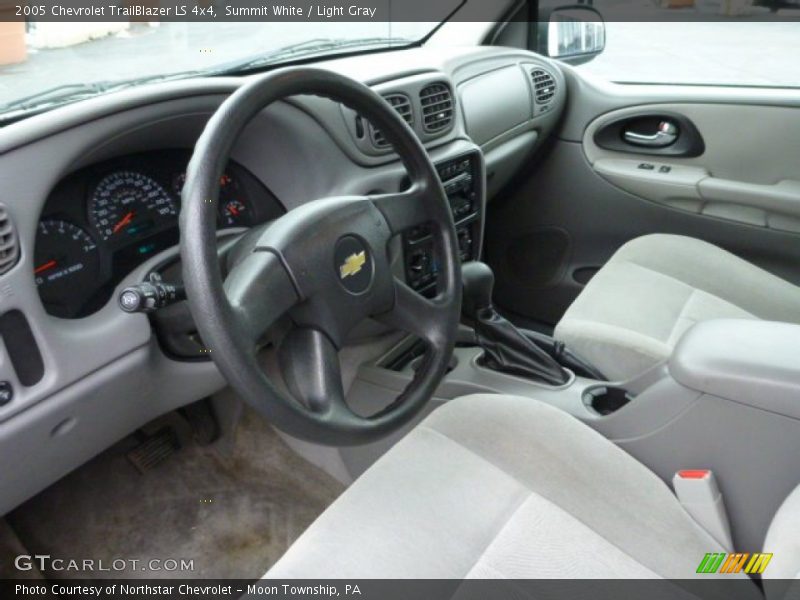 Summit White / Light Gray 2005 Chevrolet TrailBlazer LS 4x4
