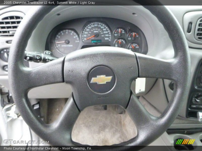 Summit White / Light Gray 2005 Chevrolet TrailBlazer LS 4x4