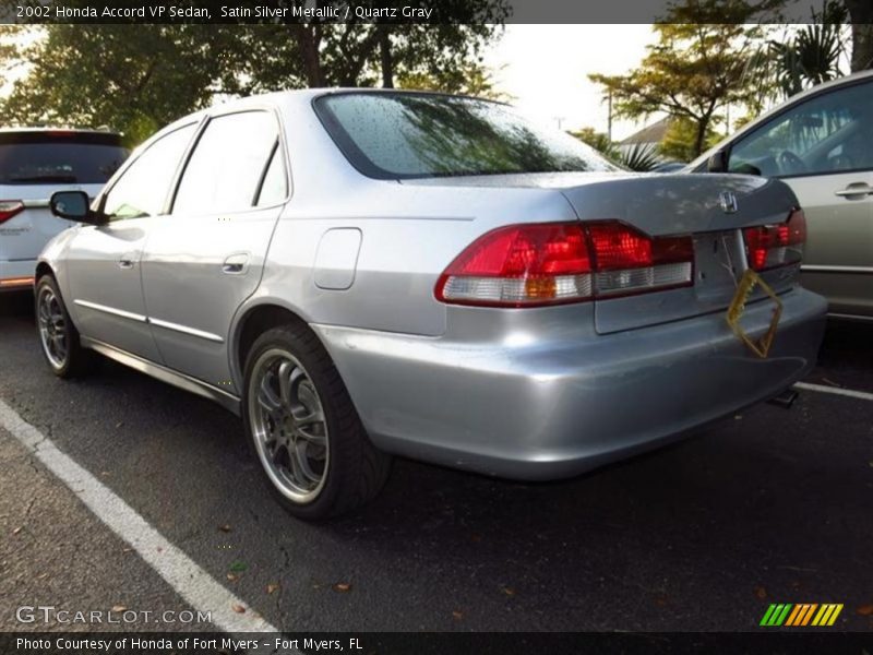 Satin Silver Metallic / Quartz Gray 2002 Honda Accord VP Sedan