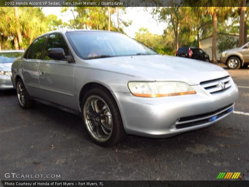 Satin Silver Metallic / Quartz Gray 2002 Honda Accord VP Sedan
