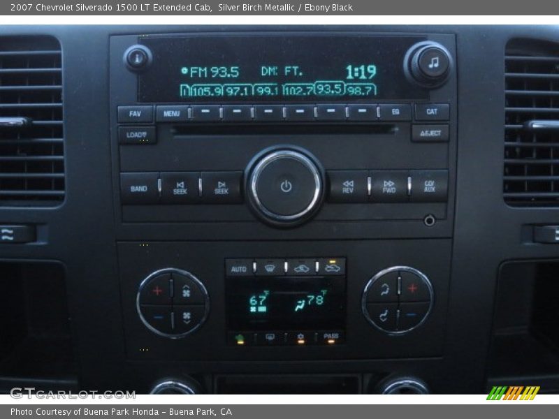 Silver Birch Metallic / Ebony Black 2007 Chevrolet Silverado 1500 LT Extended Cab
