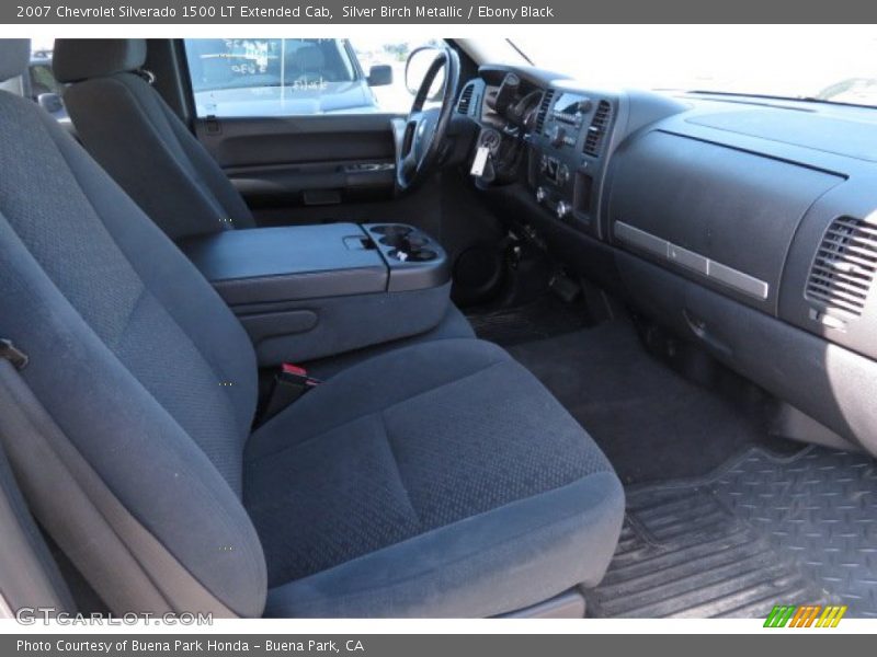 Silver Birch Metallic / Ebony Black 2007 Chevrolet Silverado 1500 LT Extended Cab