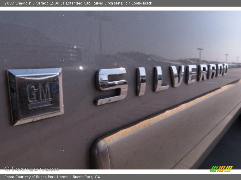 Silver Birch Metallic / Ebony Black 2007 Chevrolet Silverado 1500 LT Extended Cab