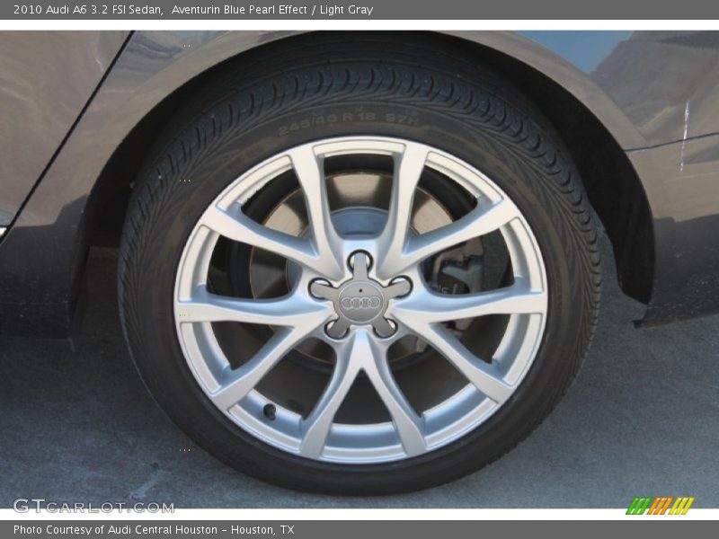 Aventurin Blue Pearl Effect / Light Gray 2010 Audi A6 3.2 FSI Sedan