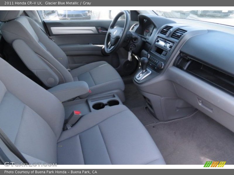 Glacier Blue Metallic / Gray 2011 Honda CR-V LX