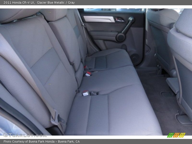 Glacier Blue Metallic / Gray 2011 Honda CR-V LX