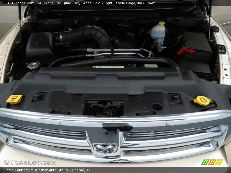White Gold / Light Pebble Beige/Bark Brown 2011 Dodge Ram 1500 Lone Star Quad Cab