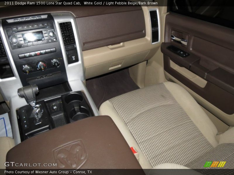 White Gold / Light Pebble Beige/Bark Brown 2011 Dodge Ram 1500 Lone Star Quad Cab