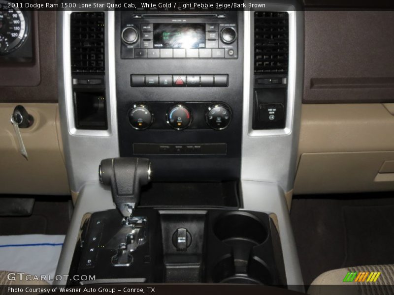 White Gold / Light Pebble Beige/Bark Brown 2011 Dodge Ram 1500 Lone Star Quad Cab