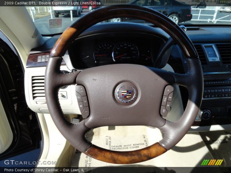 Double Espresso / Light Linen/Cocoa 2009 Cadillac DTS