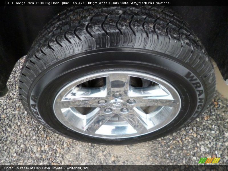 Bright White / Dark Slate Gray/Medium Graystone 2011 Dodge Ram 1500 Big Horn Quad Cab 4x4