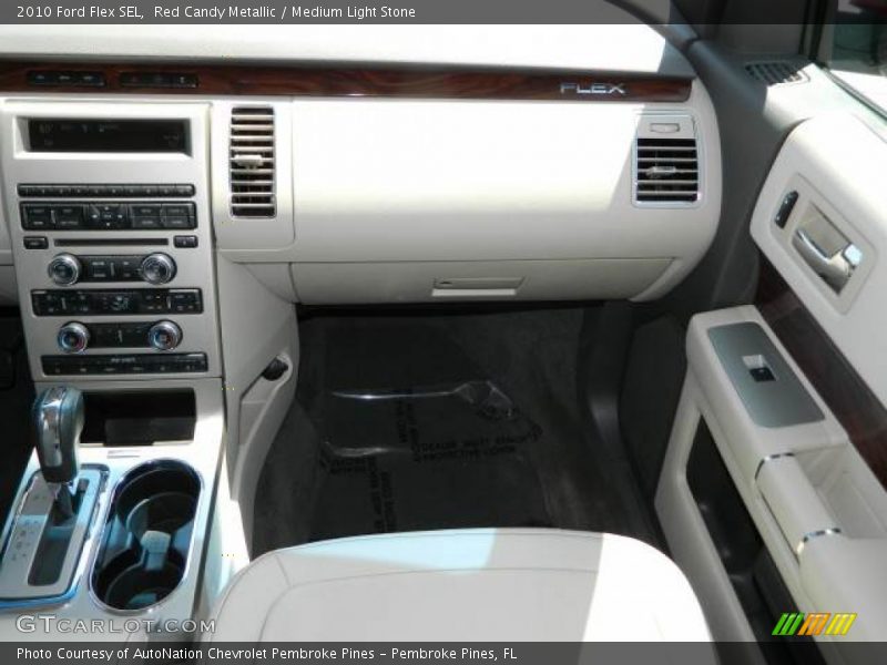 Red Candy Metallic / Medium Light Stone 2010 Ford Flex SEL