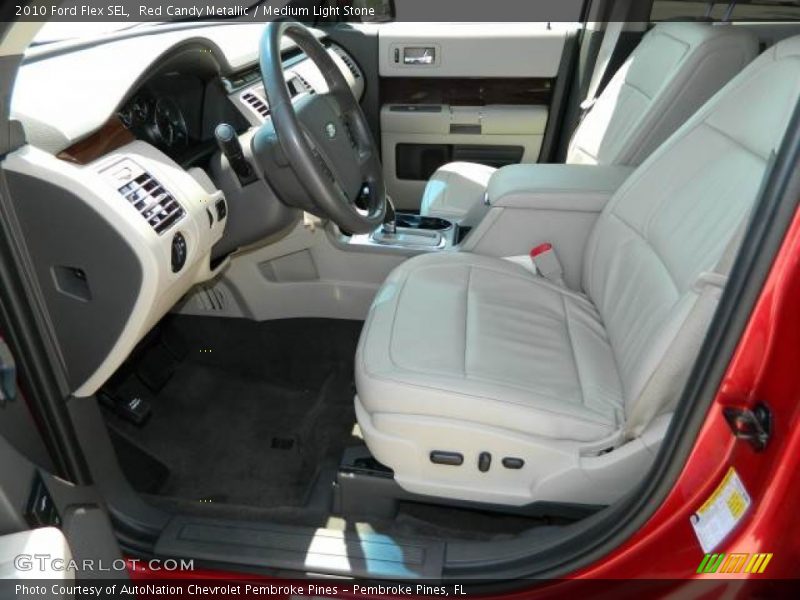 Red Candy Metallic / Medium Light Stone 2010 Ford Flex SEL