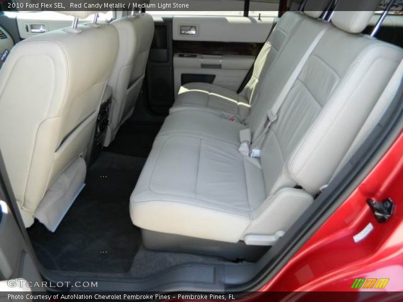 Red Candy Metallic / Medium Light Stone 2010 Ford Flex SEL